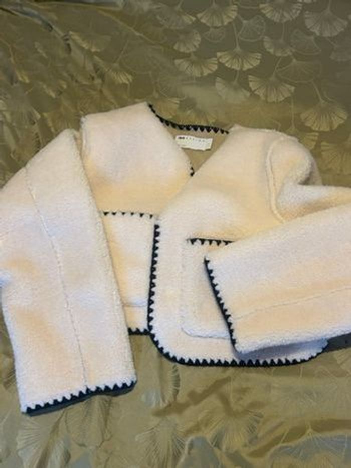 🧥 Veste courte effet mouton – ASOS DESIGN – Taille S - photo numéro 3