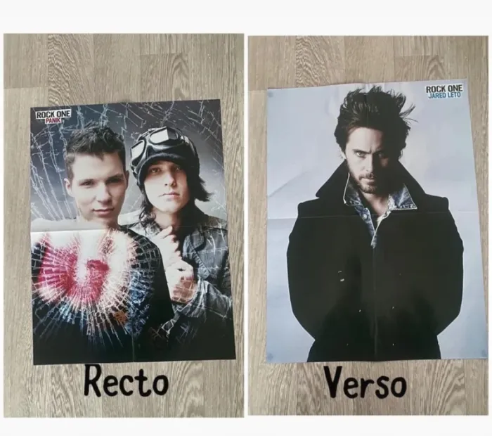 Lot de 7 Poster recto verso , rock metal - photo numéro 2