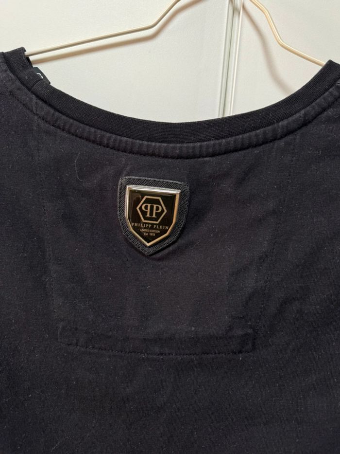 T-shirt Philipp Plein noir tête de mort à paillette taille m - photo numéro 11