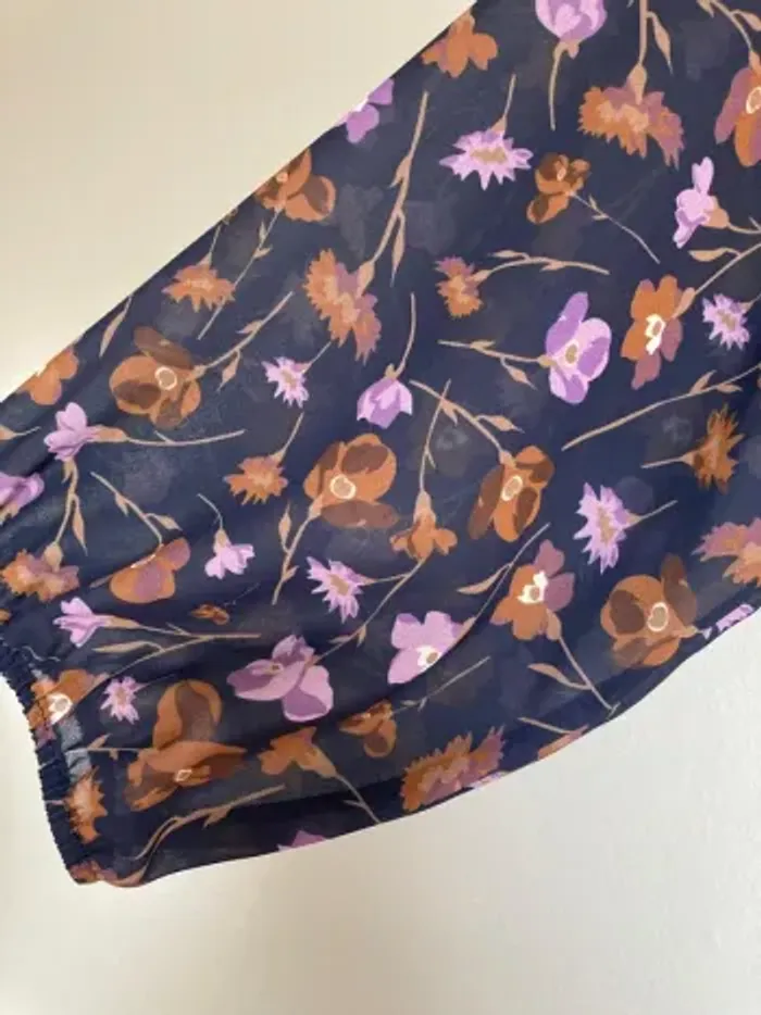 Robe Paprika neuve – Cache-cœur fleuri doublée – Taille 2 - photo numéro 4
