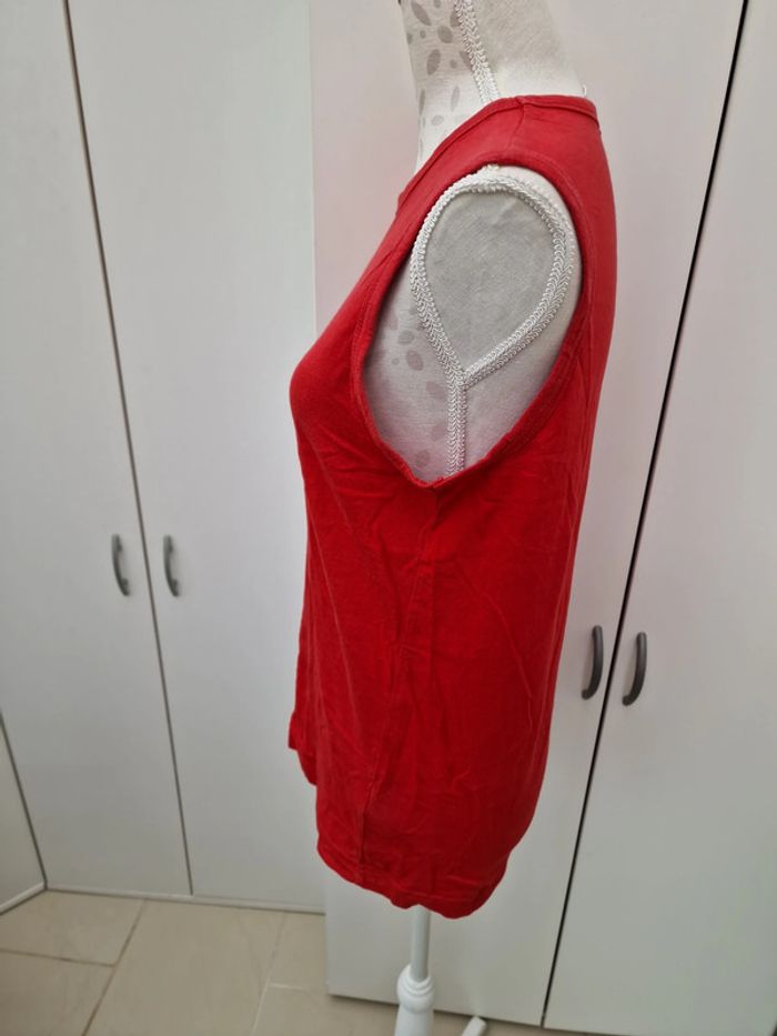 Debardeur Rouge Imprimé Gris - photo numéro 3