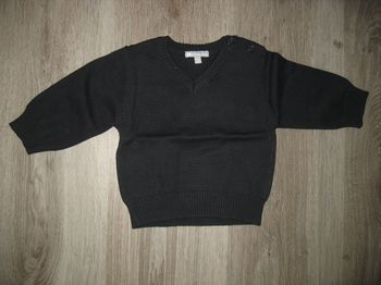 PULL MARINE BÉBÉ GARÇON "U ESSENTIEL" - NEUF - 9 MOIS - n°01