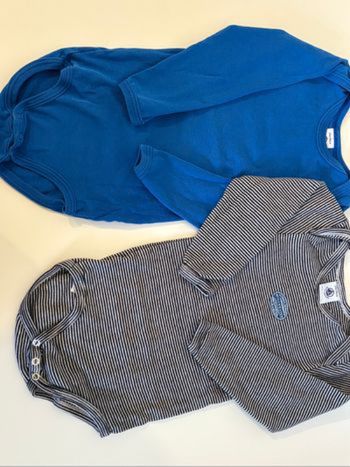 Lot de 2 Bodies Petit Bateau  24M.
