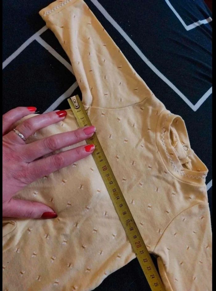 Pigama taille 1 mois jaune - photo numéro 5