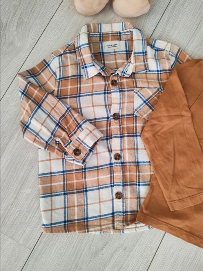 Chemise + t-shirt Tape à l'oeil 24 mois - photo numéro 3