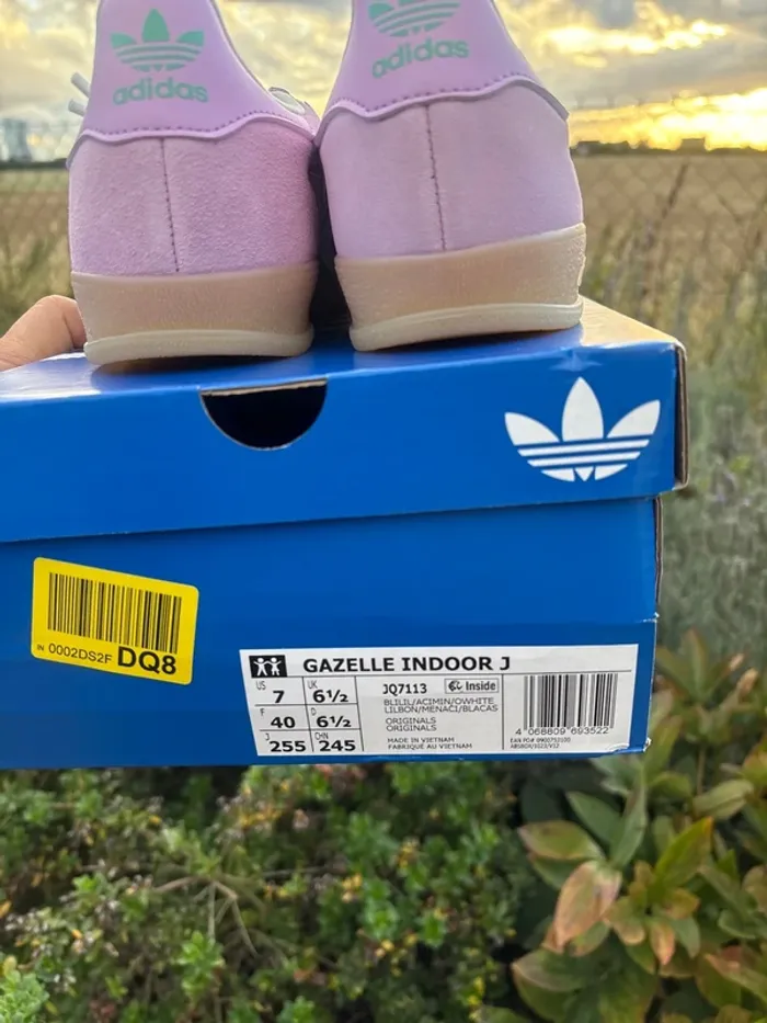 🟢 Adidas Gazelle bliss lilac/acid mint– Taille 40 🟢 - photo numéro 8