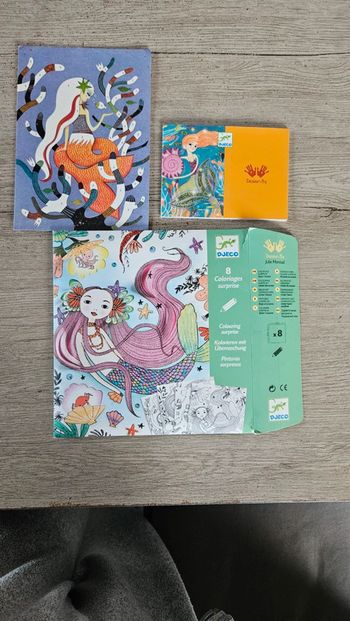 Boite Djeco  8 coloriages surprise, sous l océan, neuf