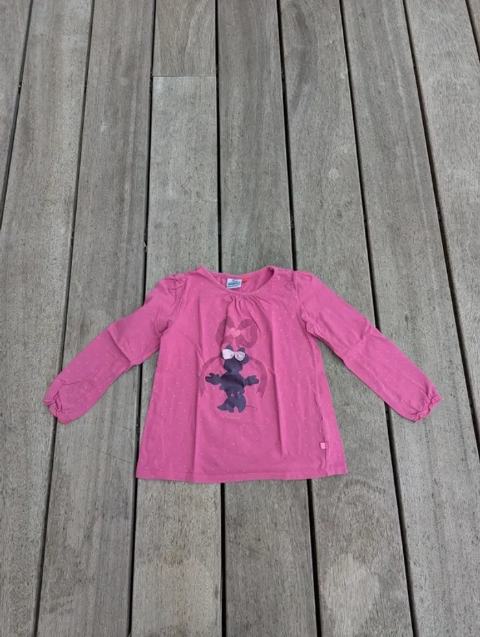Tee-shirt manches longues 5 ans Disney Minnie mouse