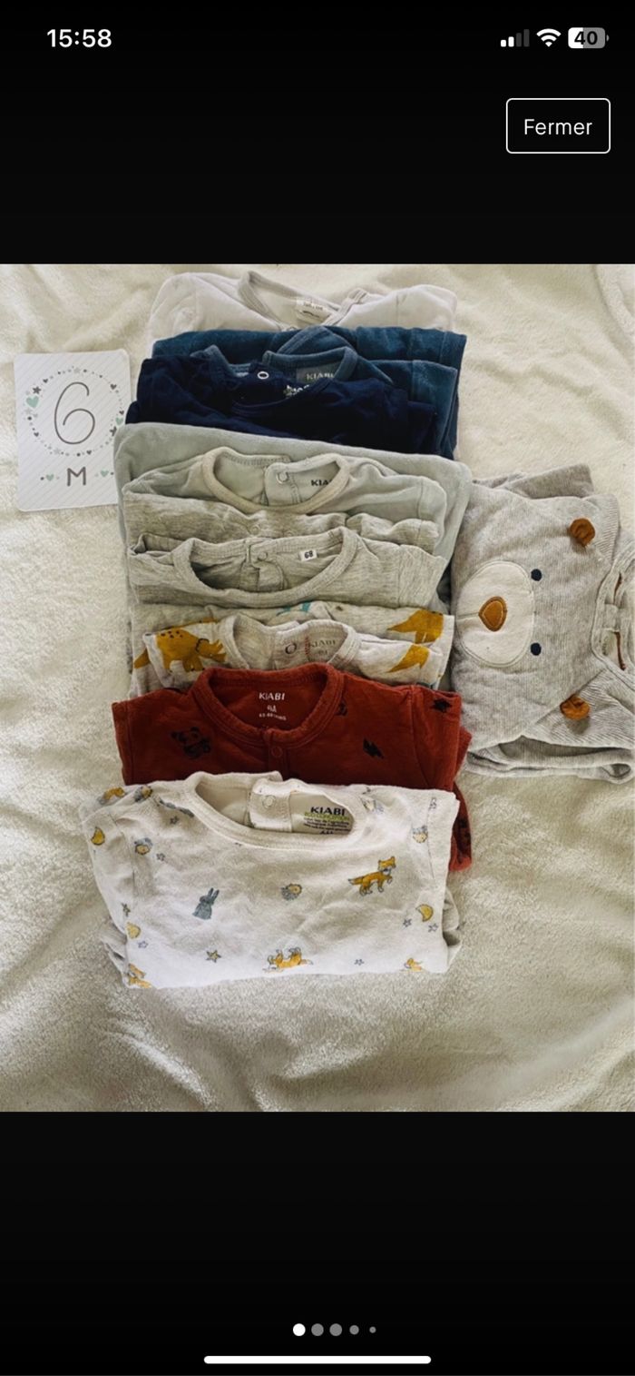 Lot 6 mois garçon