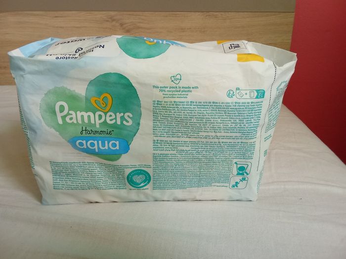 5 paquets de 48 lingettes Pampers Harmonie Aqua - photo numéro 3