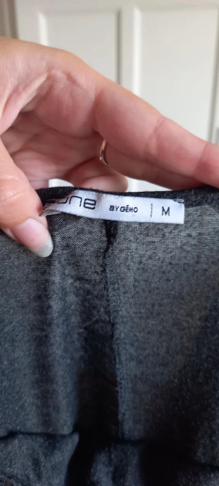 T-shirt pyjama gris gémo 38 inscription feel different motifs aztèque - photo numéro 4