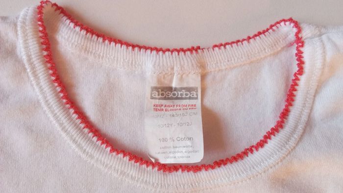 Maillot de corps Absorba 12 ans - photo numéro 3