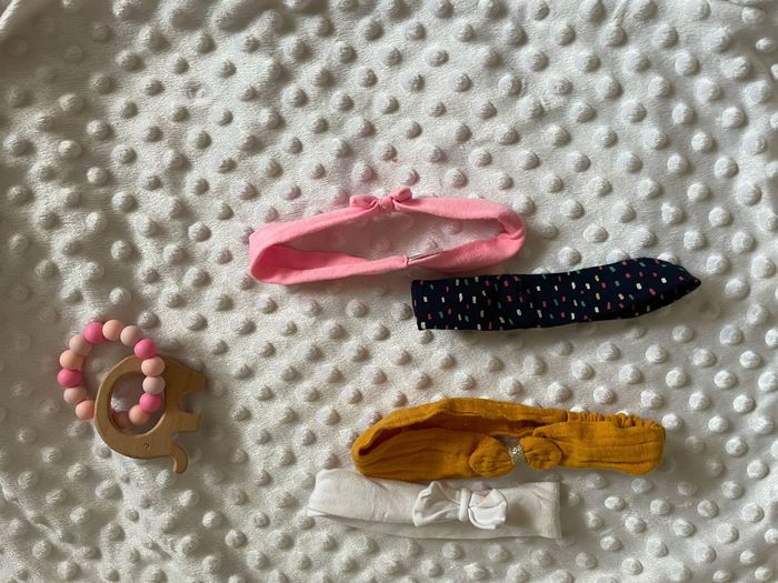 Lot de 4 bandeaux bébé fille - photo numéro 2