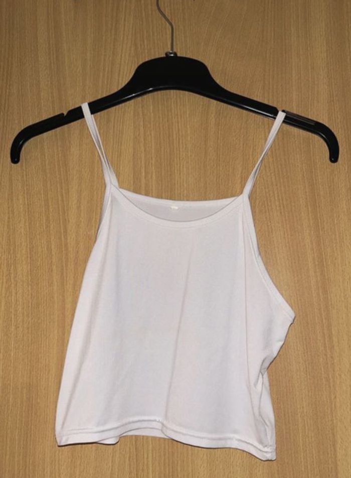Petit top blanc à fines bretelles - Taille XS - Très bon état