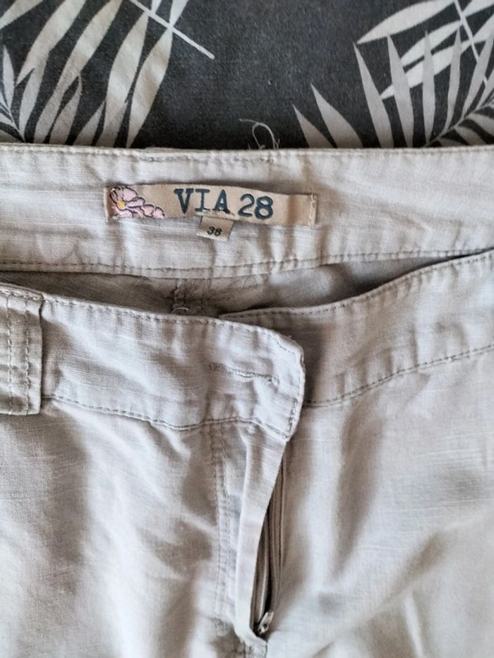 Pantalon large fluide femme taille 38 - photo numéro 3