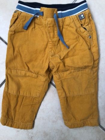 Pantalon velours jaune