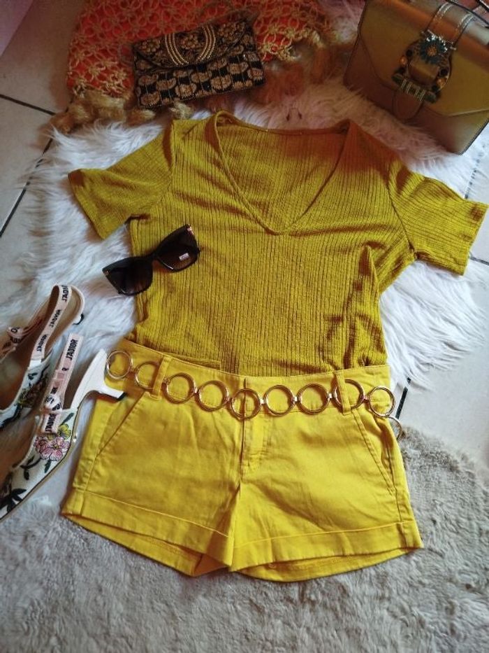 Short chic coton BERSHKA