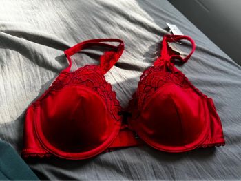Soutien-gorge rouge gorge