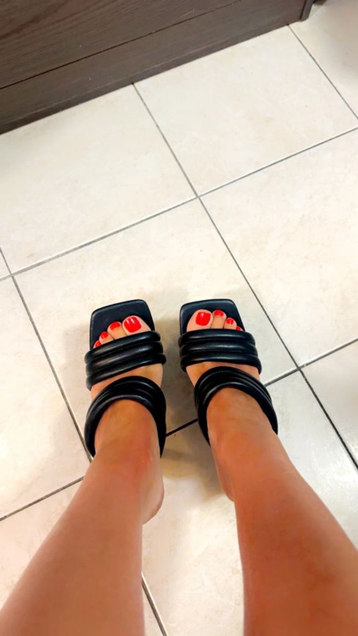 Sandales à talons noir - Taille 38