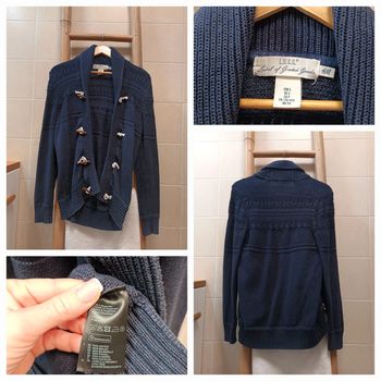 Joli gilet cardigan en maille bleu marine H&M taille S