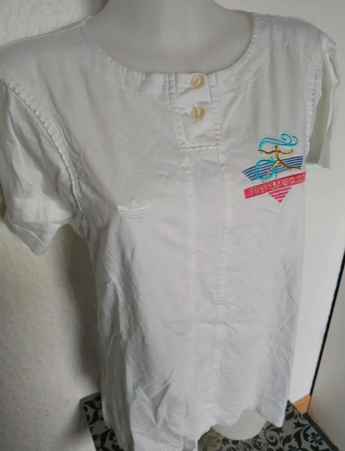 T-shirt vintage Adidas femme taille 42 - photo numéro 3