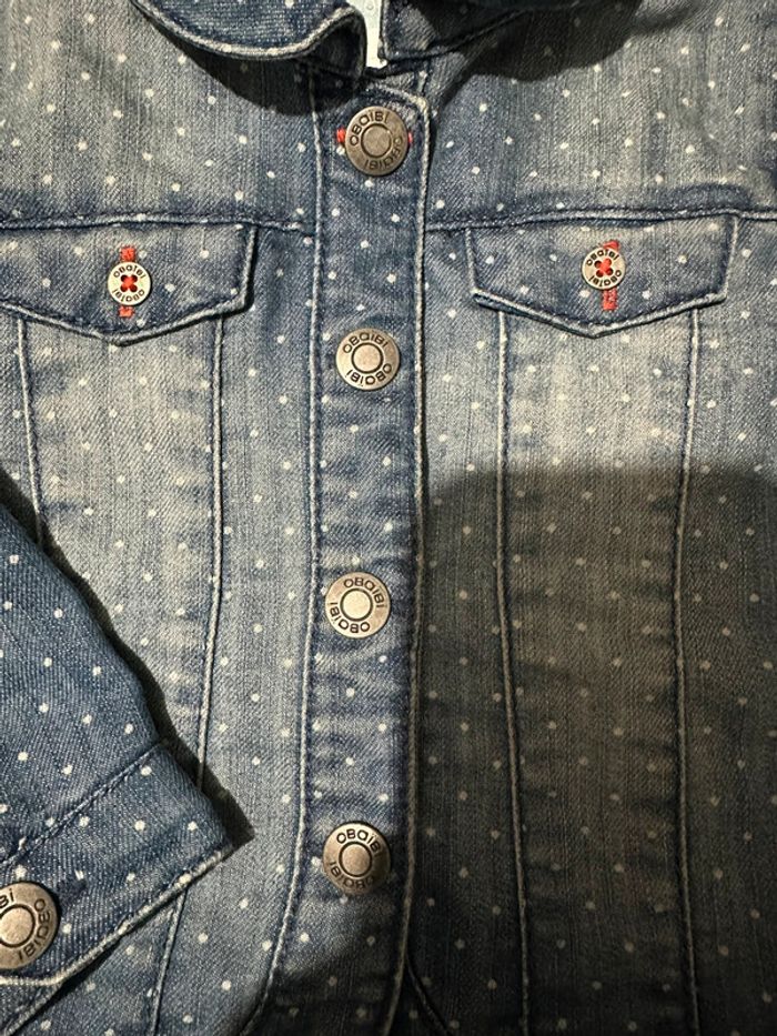 Veste en jean effet délavé - photo numéro 2