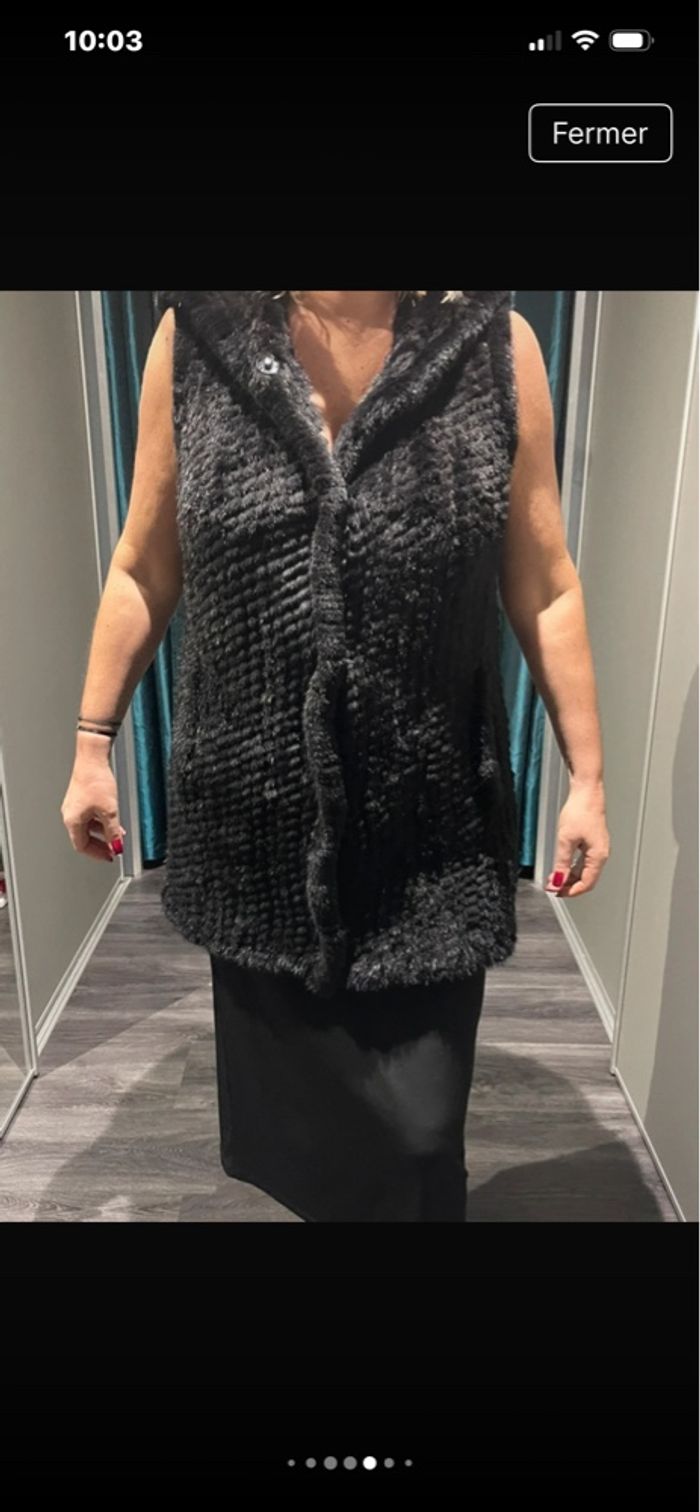 Veste en vison noire - photo numéro 8