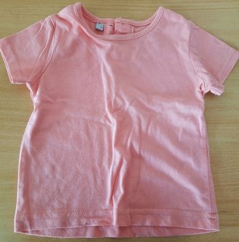 T-shirt rose pastel fille 18-24 mois