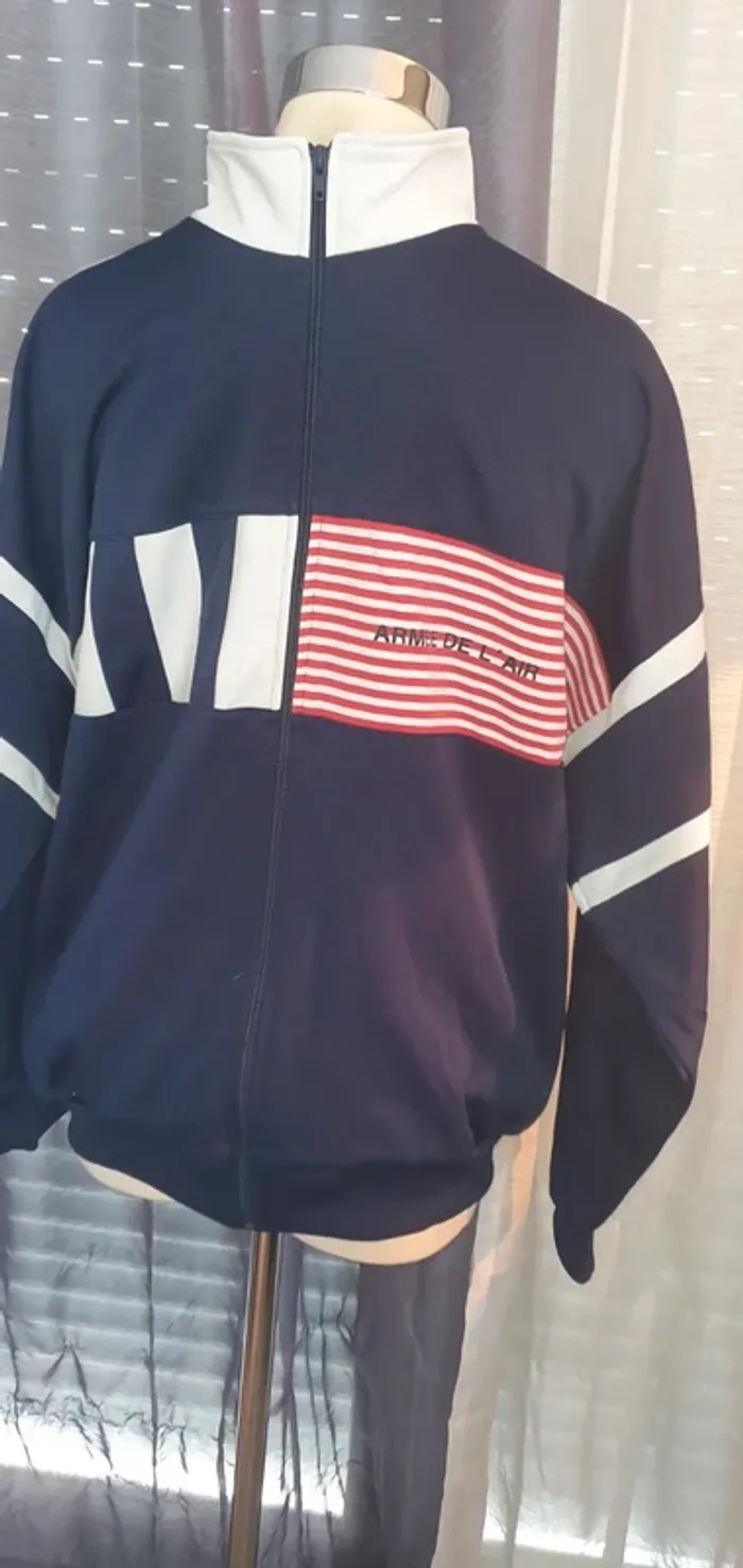 Veste Armée de l'air Militaire Bleu France Fecsa Jacket Homme vintage - 180 / L - photo numéro 2