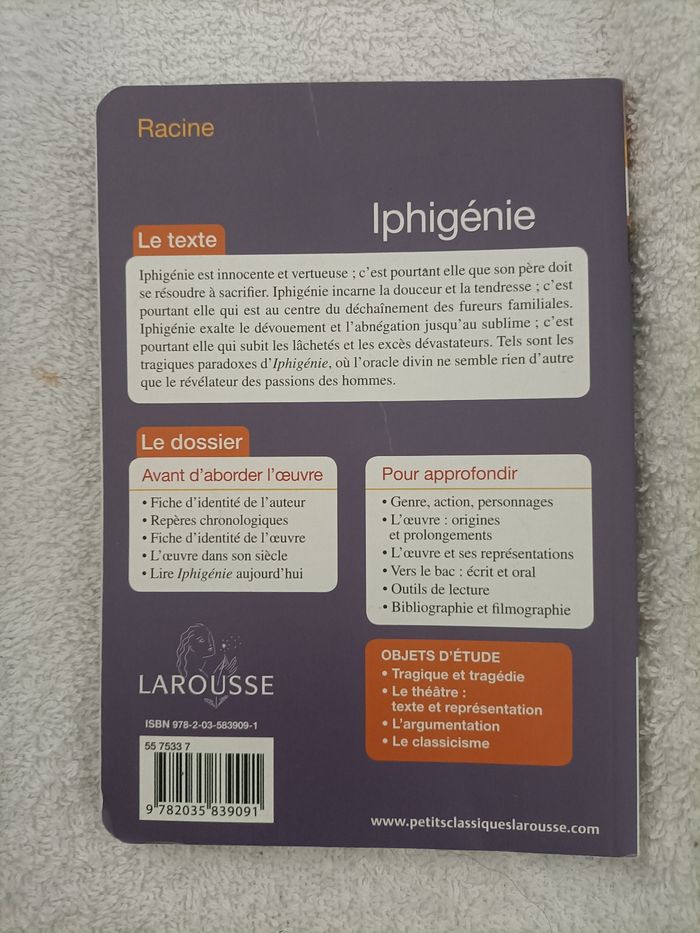 Iphigénie – Racine – Larousse Petit Classique - photo numéro 2