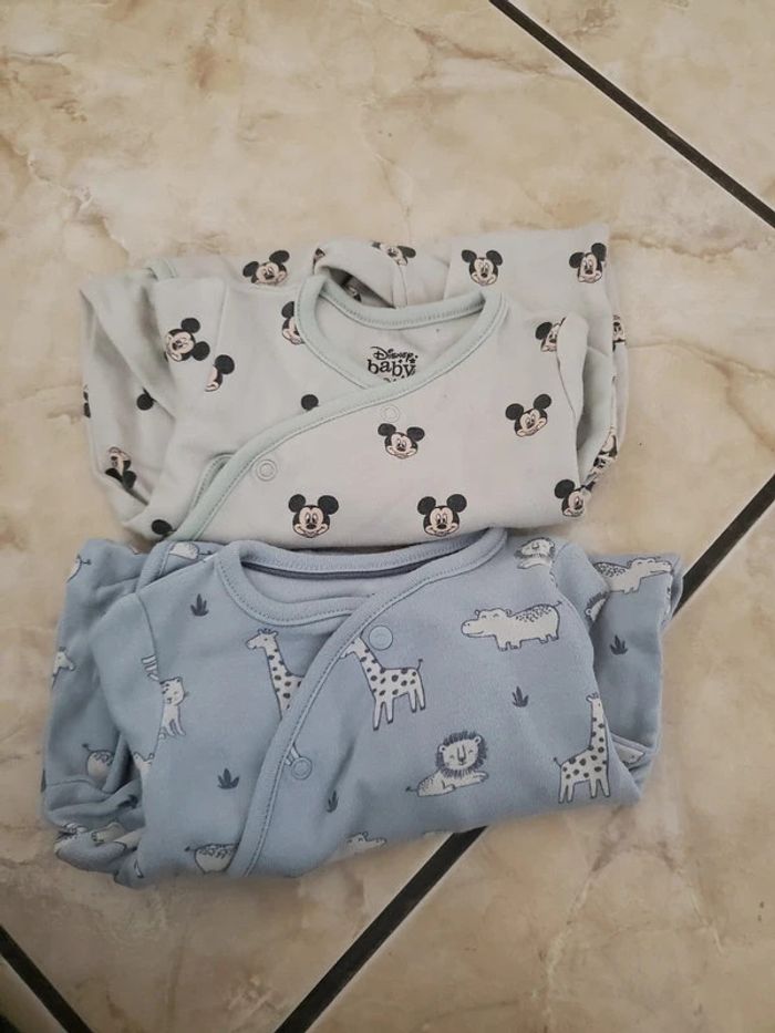 Lot de 2 pyjamas bebe 1 mois