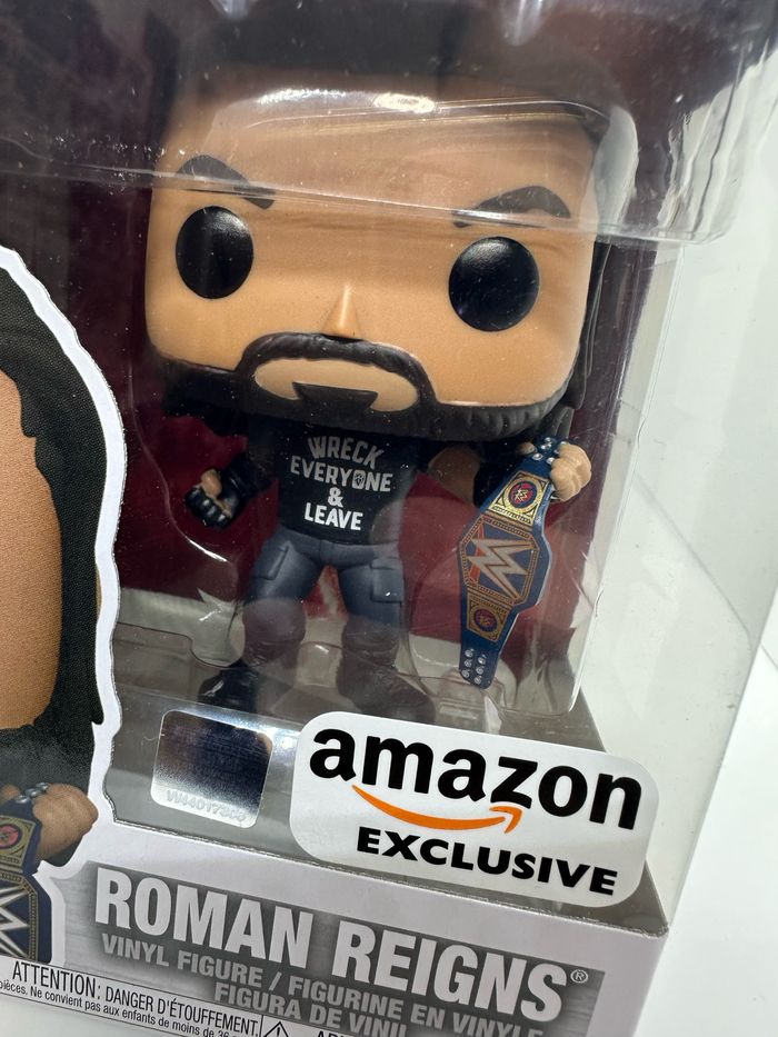 Funko Pop WWE Roman Reigns 98 Amazon Exclusive 🇺🇸 - photo numéro 2