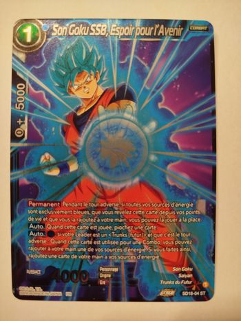 Carte dragon ball son Goku SSB