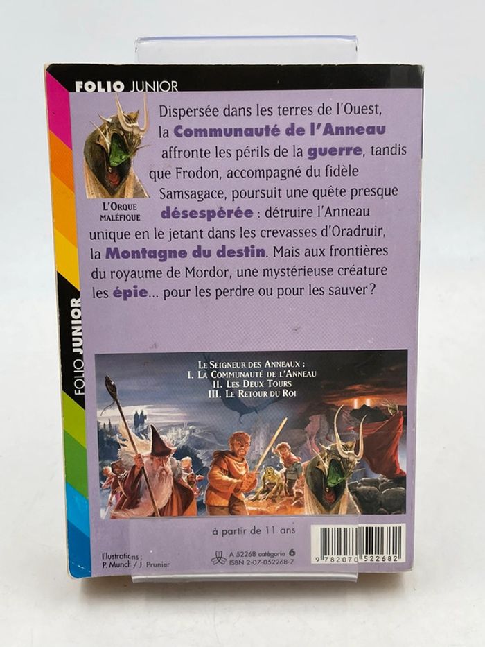 Livre le seigneur des anneaux les deux tours Folio Junior - photo numéro 2