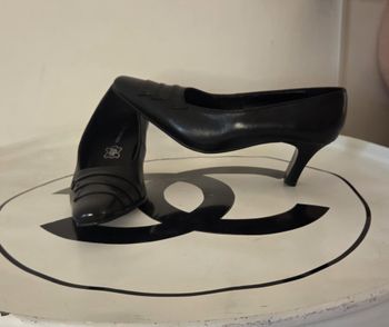 Escarpins DI FONTANA 36 Cuir Noir – Talon 6 cm – Comme Neufs – Élégants & Intemporels