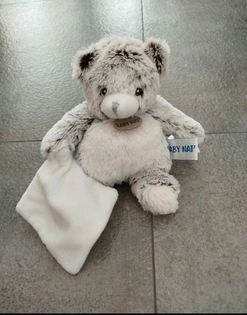 Doudou ours baby nat'