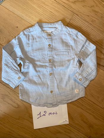 Chemise Zara bleu ciel 80cm