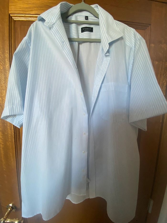 Chemise lignée manches courtes Eterna