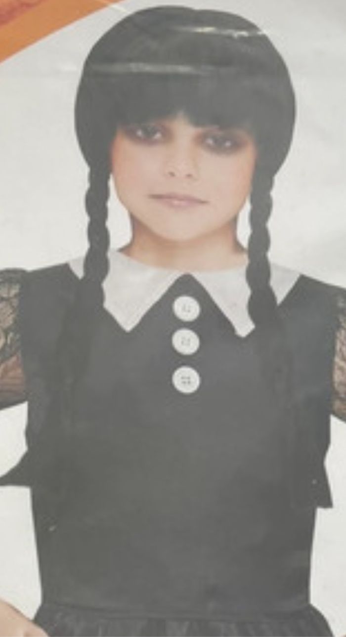 Déguisement : robe et perruque Mercredi Addams T 7-9 ans - photo numéro 7