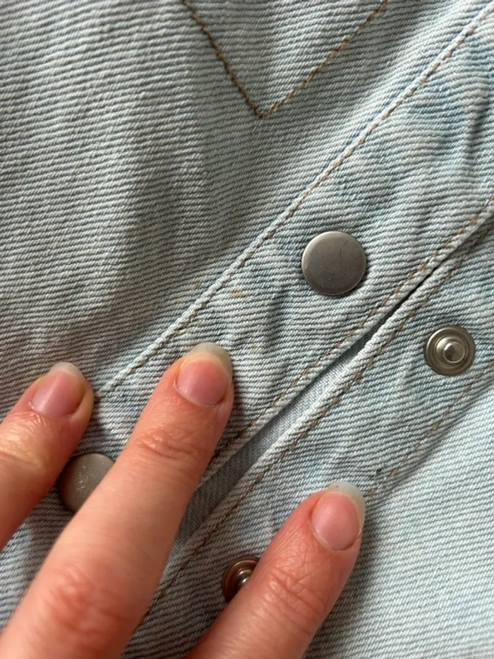 Veste en jean marguerite 24mois - photo numéro 5