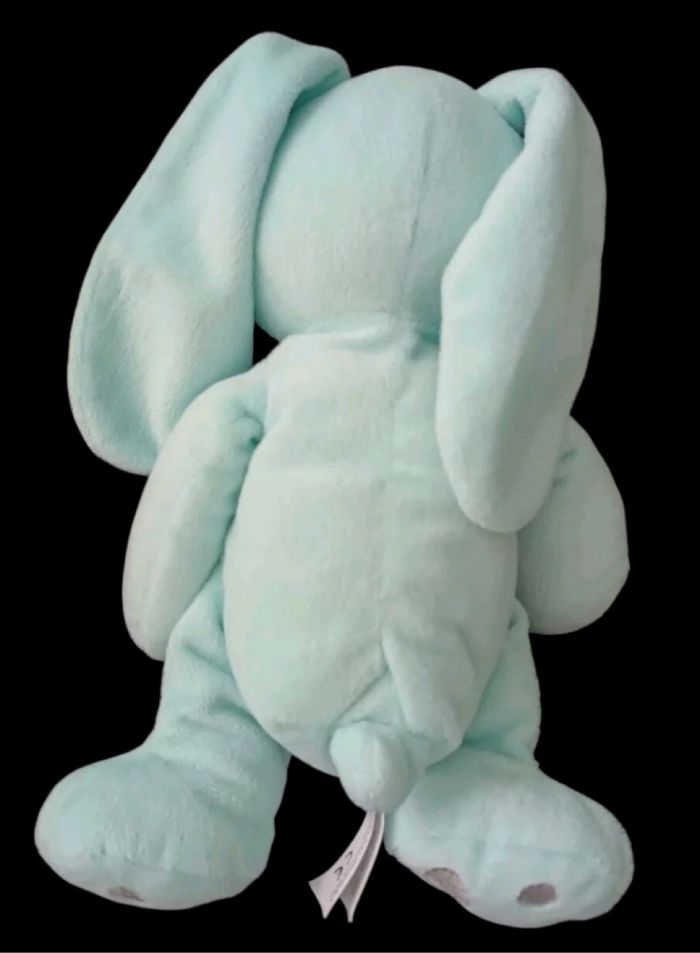 ❤️ B1771 Doudou Peluche SIMBA TOYS Lapin Bleu EMPREINTES GRIS - photo numéro 3