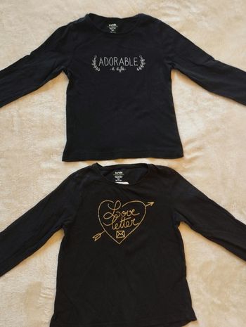 T-shirt ml fille taille 5 ans 
