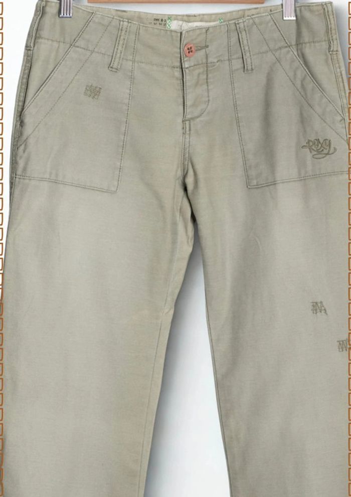 Pantalon Roxy kaki clair – Taille S - photo numéro 3