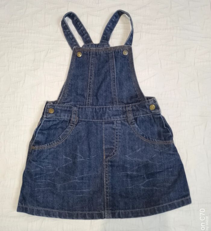 Lanidor Baby robe jean bleu brut 18 mois