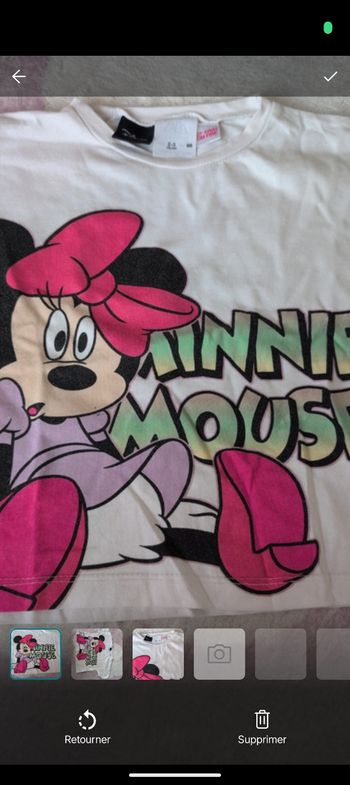 Tee shirt Minnie fille