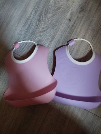 Bavoirs plastifiés X2