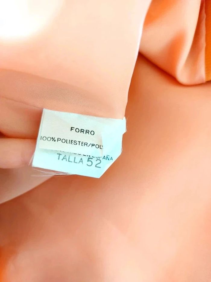 magnifique chemise manches courtes, couleur orange saumon vintage - photo numéro 8