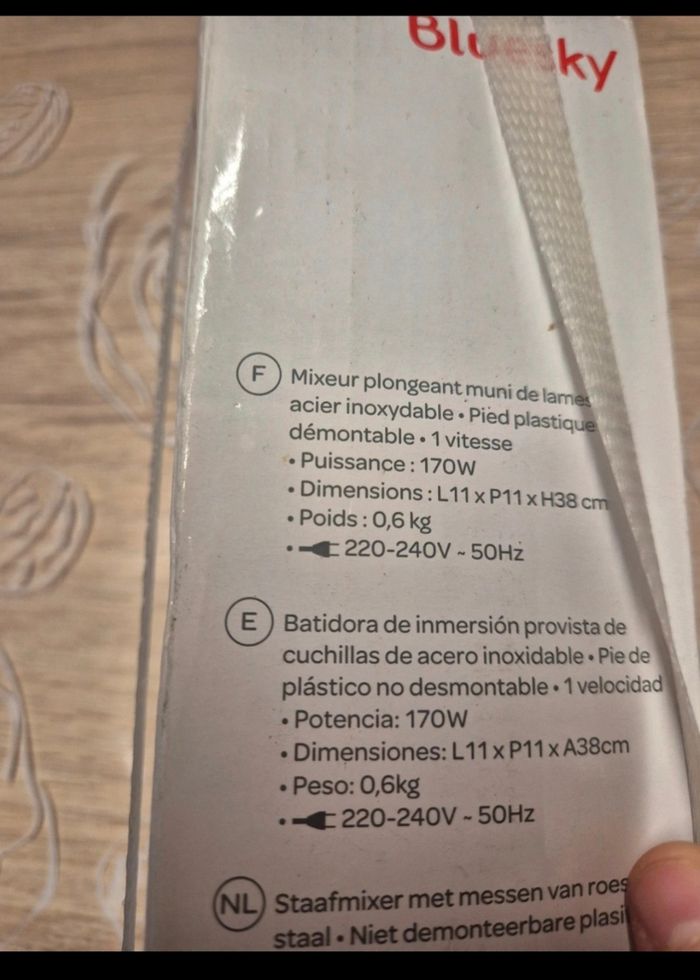 Mixeur plongeur - photo numéro 2