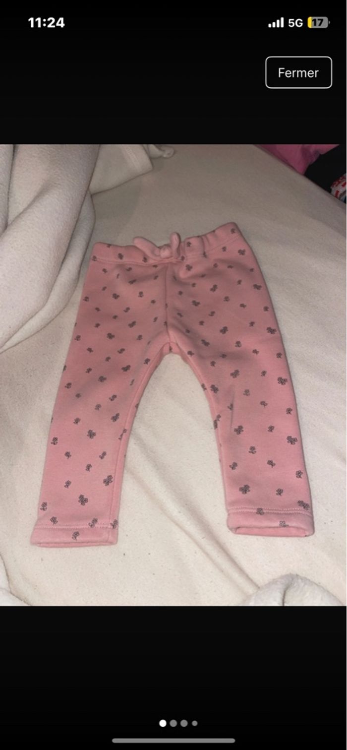 Pantalon rose 12M