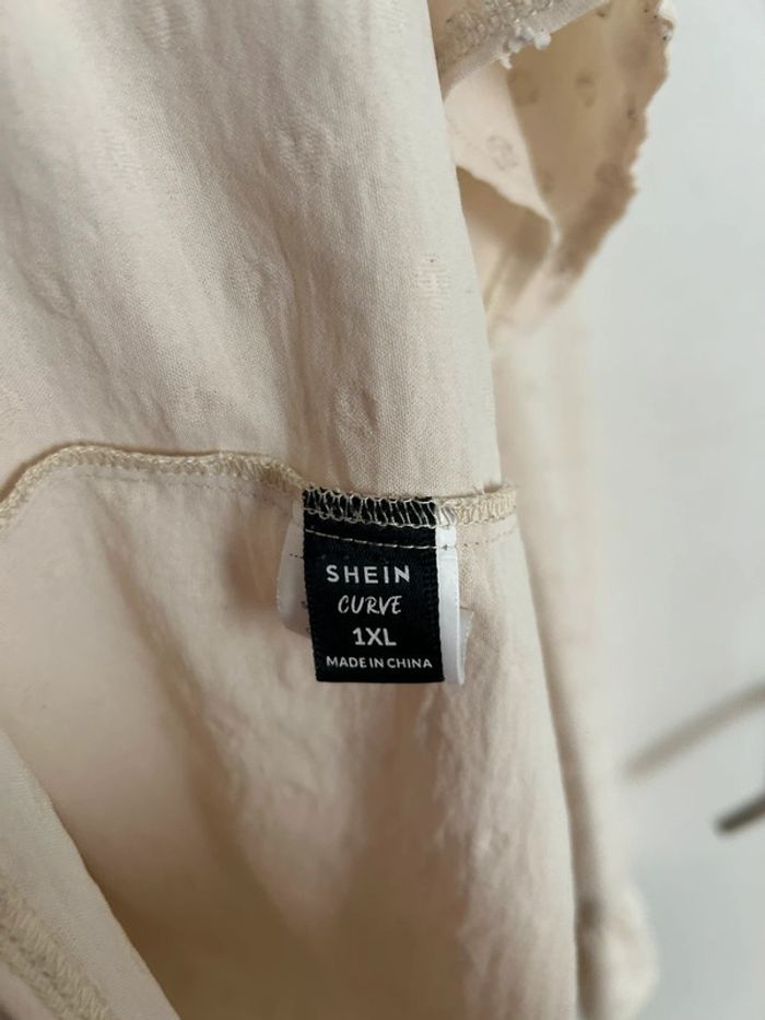 Blouse crème à manches longues • Shein • 1XL - photo numéro 2